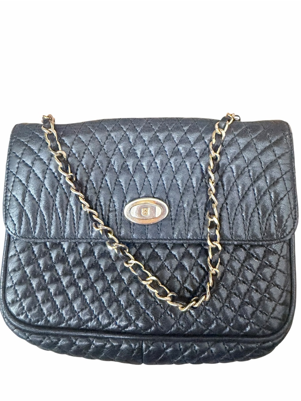Bally Black Quilted Chain-Handle Women’s Shoulder Bag